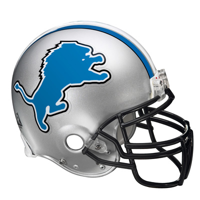 Detroit Lions Helmet & Logo 6'' x 12'' Repositionable Decals
