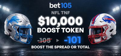 Bet105 Offers $10,000 Boost Token for Thursday Night Football