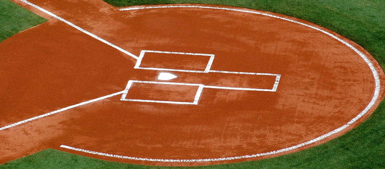 MLB baseball advertising on the field