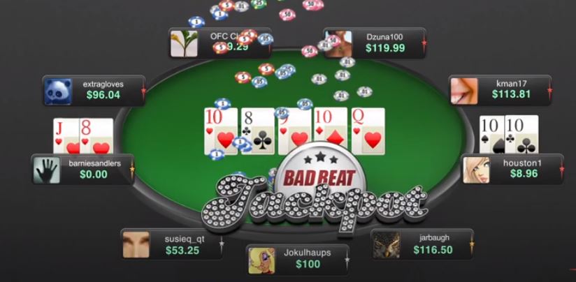 Bad Beat jackpot BetOnline