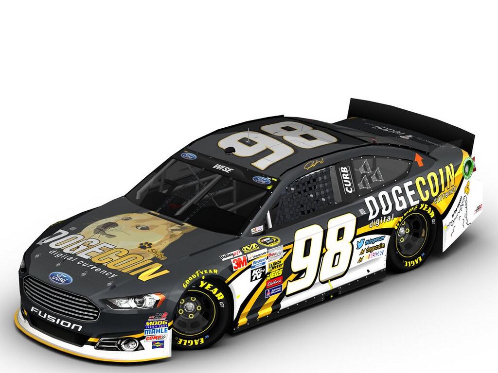 josh wise dogecoin NASCAR