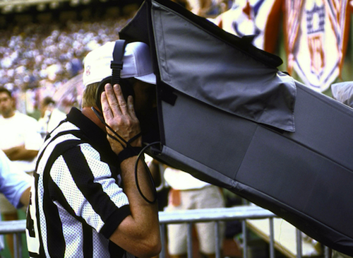 referee review NFL bad call reversal