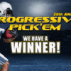 OSGA Announces winner of 20th Annual Progressive Pick ‘Em