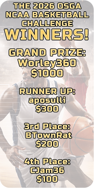 OSGA NCAA Bracket Challenge winners